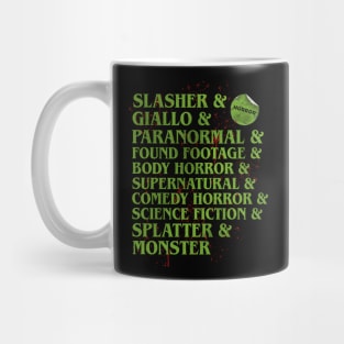 Horror Sub Genre Mug